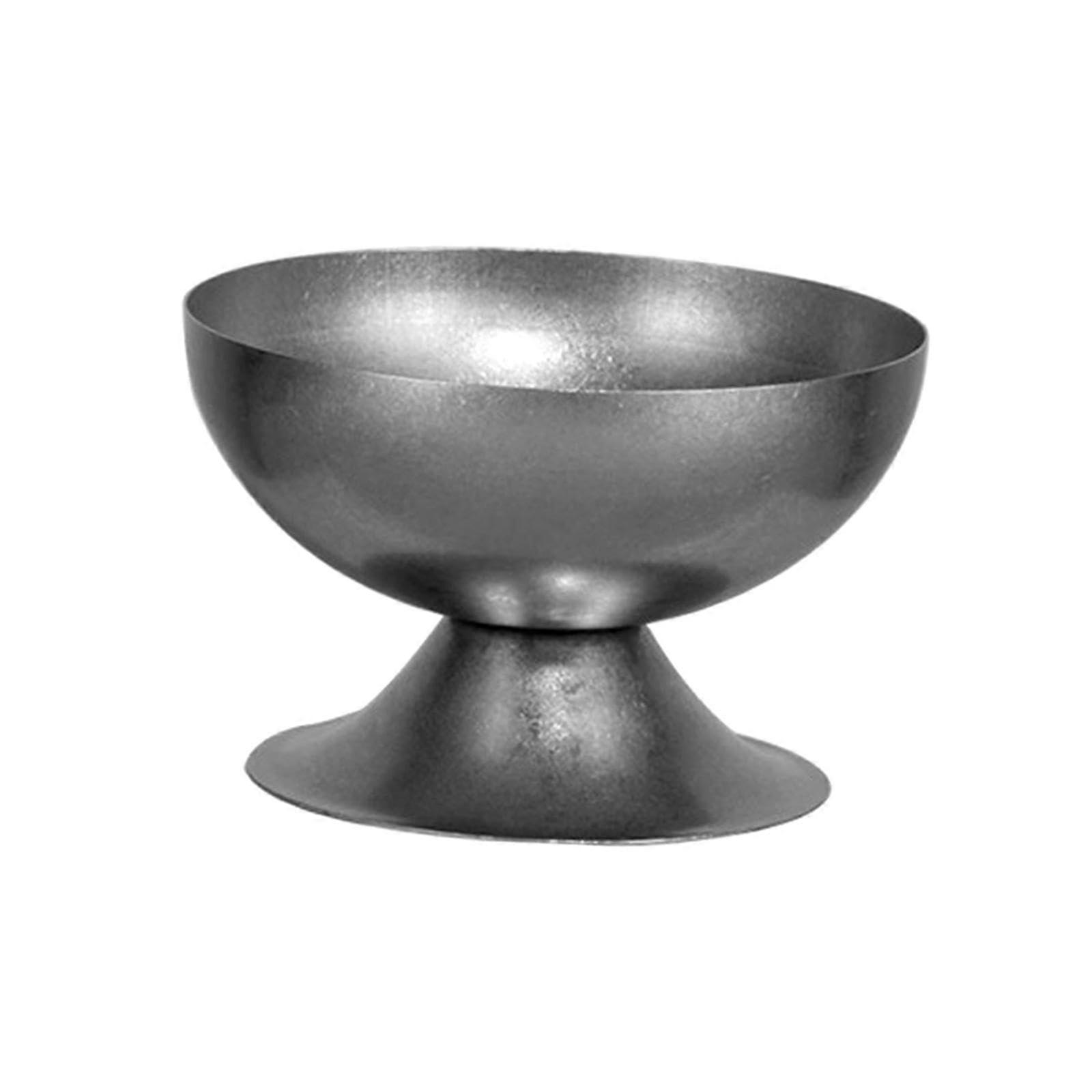 Stainless Steel Serving Dish with Base for Salad, Buffet and Events, 10x6x7.6cm