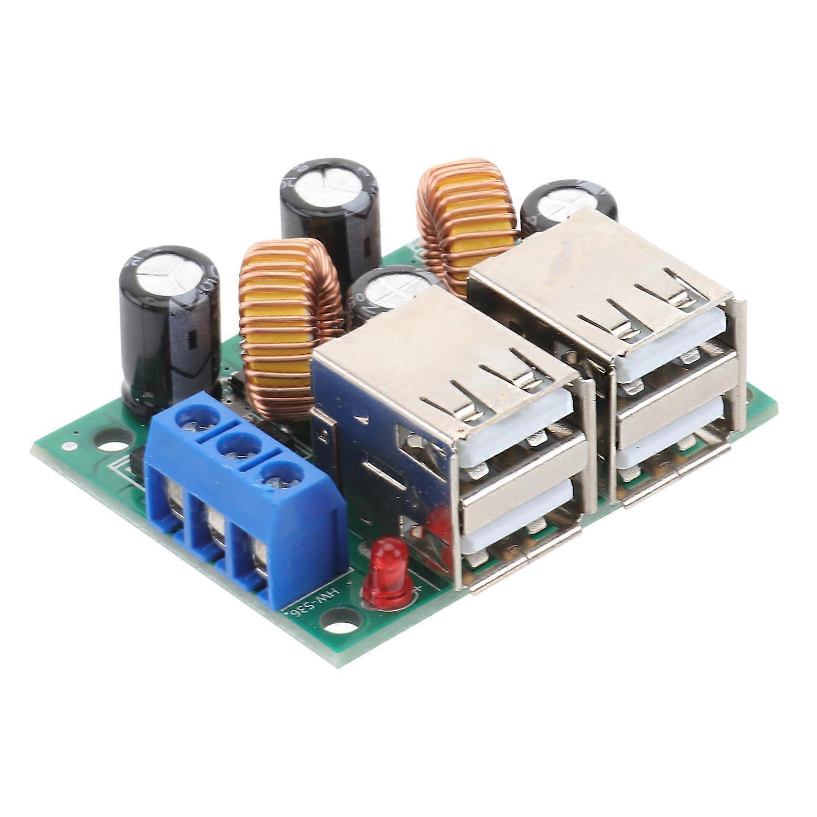 9V DC to USB Power Supply Module with Dual Ports for Home Electronics Compact Design