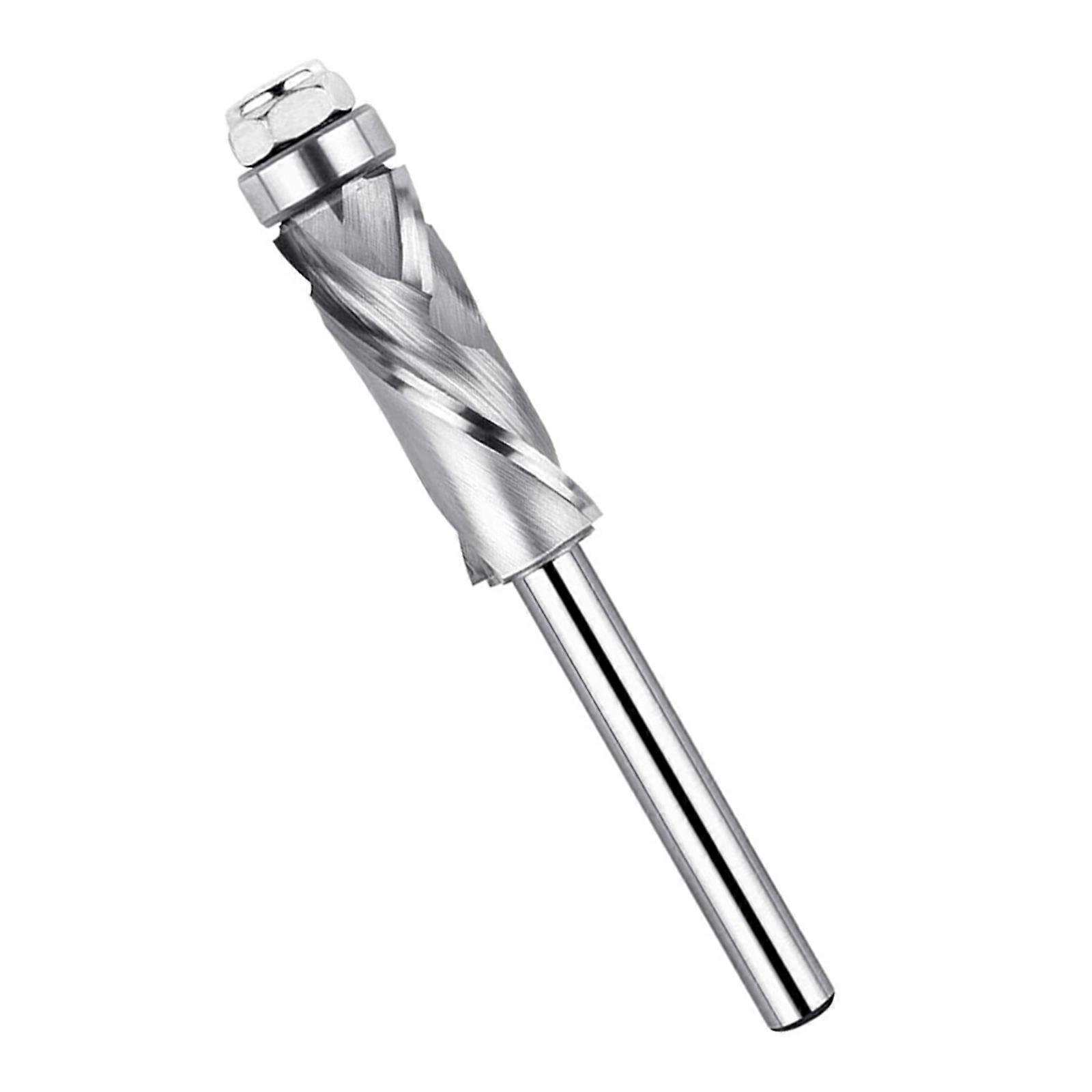 Advanced Single Bearing Routers Bit For Shape Trimming Applications Enhancing With Double Spirals Chip Removal System Multicolor
