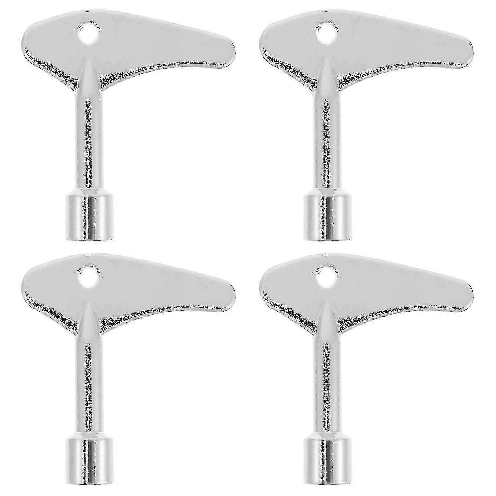 4pcs Elevator Key Electronic Cabinet Key Triangle Spanner Tool Triangle Cabinet Spanner