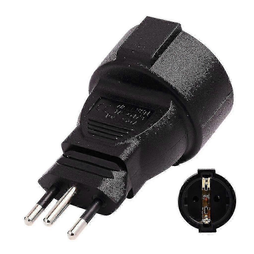 Schweizer Rundstift auf EU-Stecker Adapter 250V 16A Stecker-Buchse