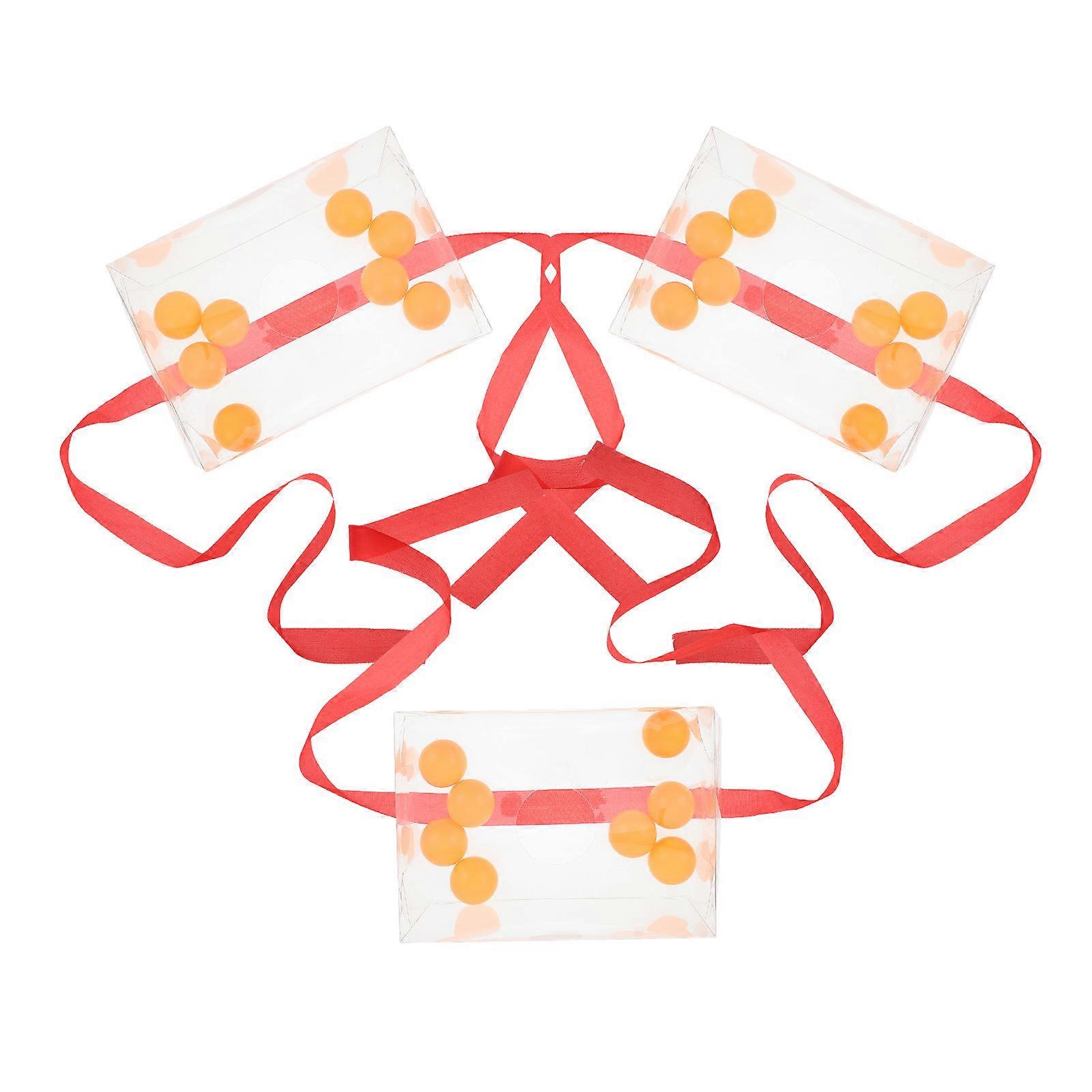 3 Sets Of Twerking Ball Game Supplies Ideal For Fun Party Activities And Gathering Events Featuring Vibrant Orange Color For All Groups