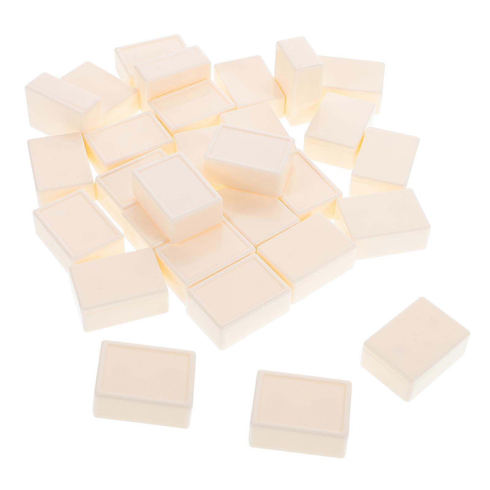 White Acrylic Game Pieces for Game Stacking Counting Blocks