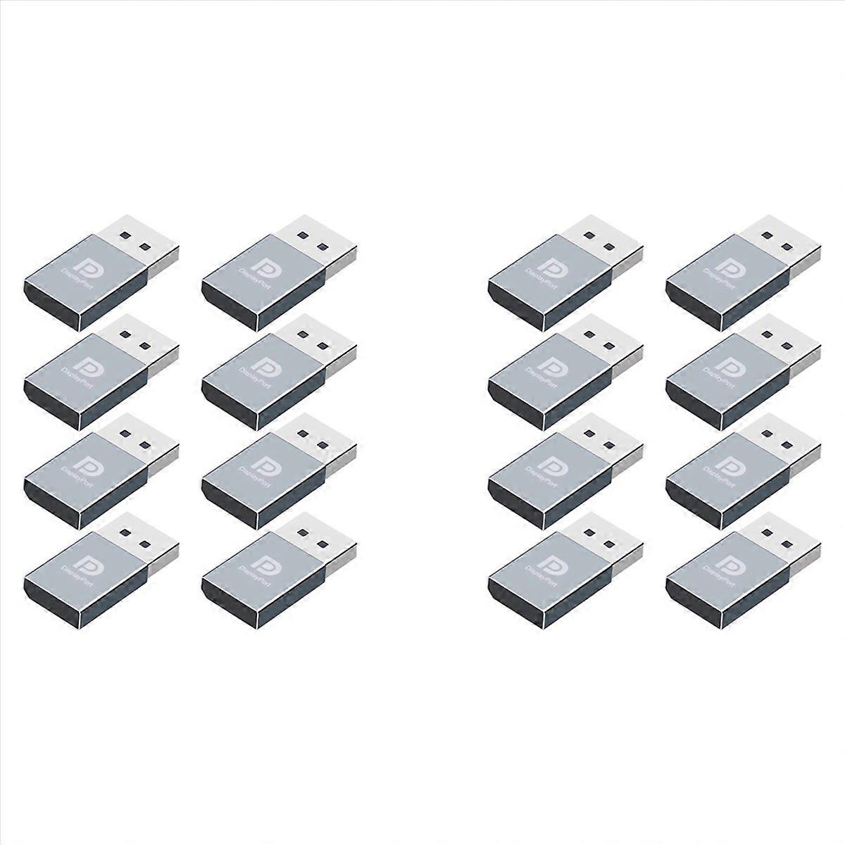 16Pcs 4K DP Displayport Dummy Plug DP Virtual Display Adapter EDID Headless Ghost Emulator Graphics 
