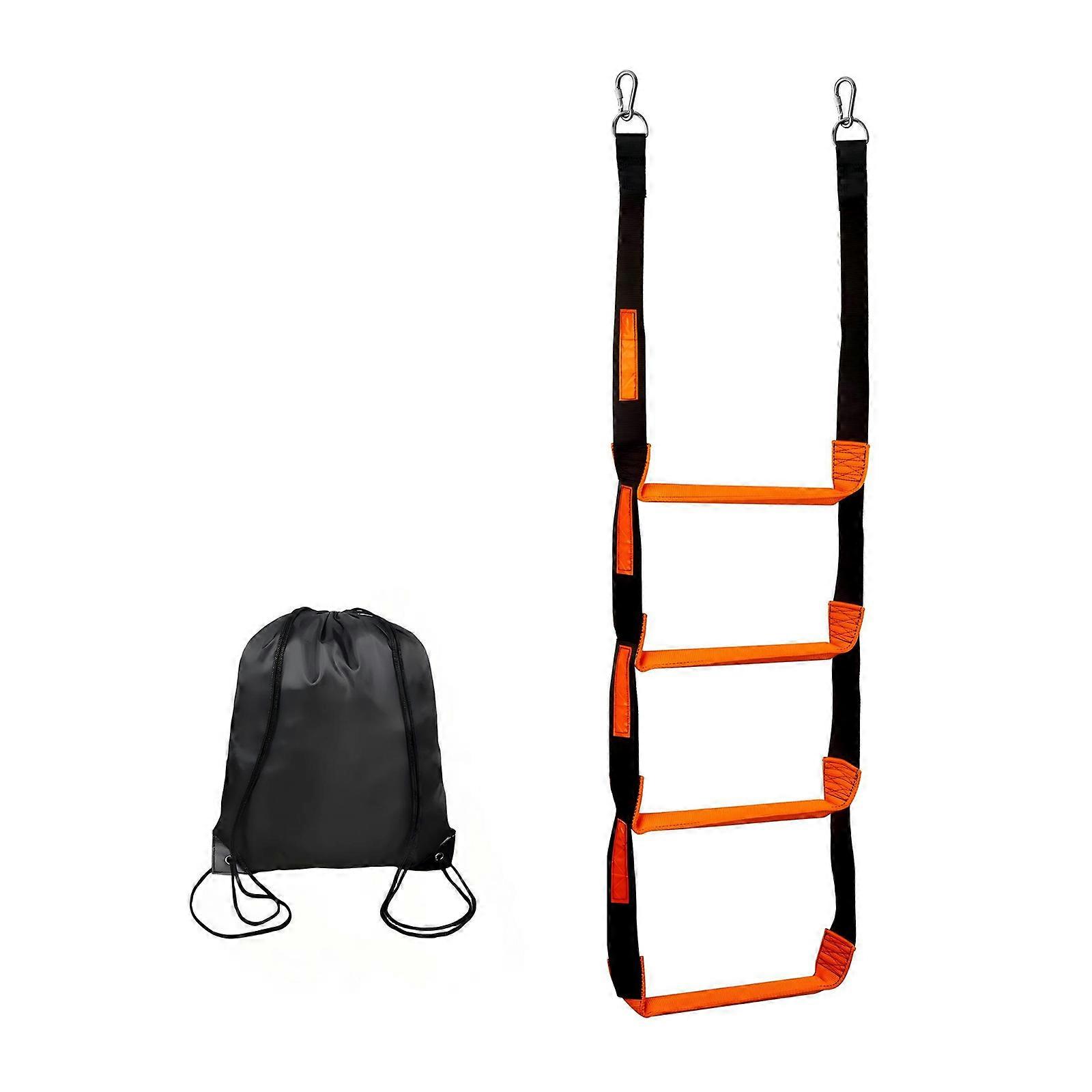 Tall Observability Ship Ladder Powerful Procedures Not Slip Face Untarnished Reinforced Polyester Rope For Crisis Marine Safety Multicolor