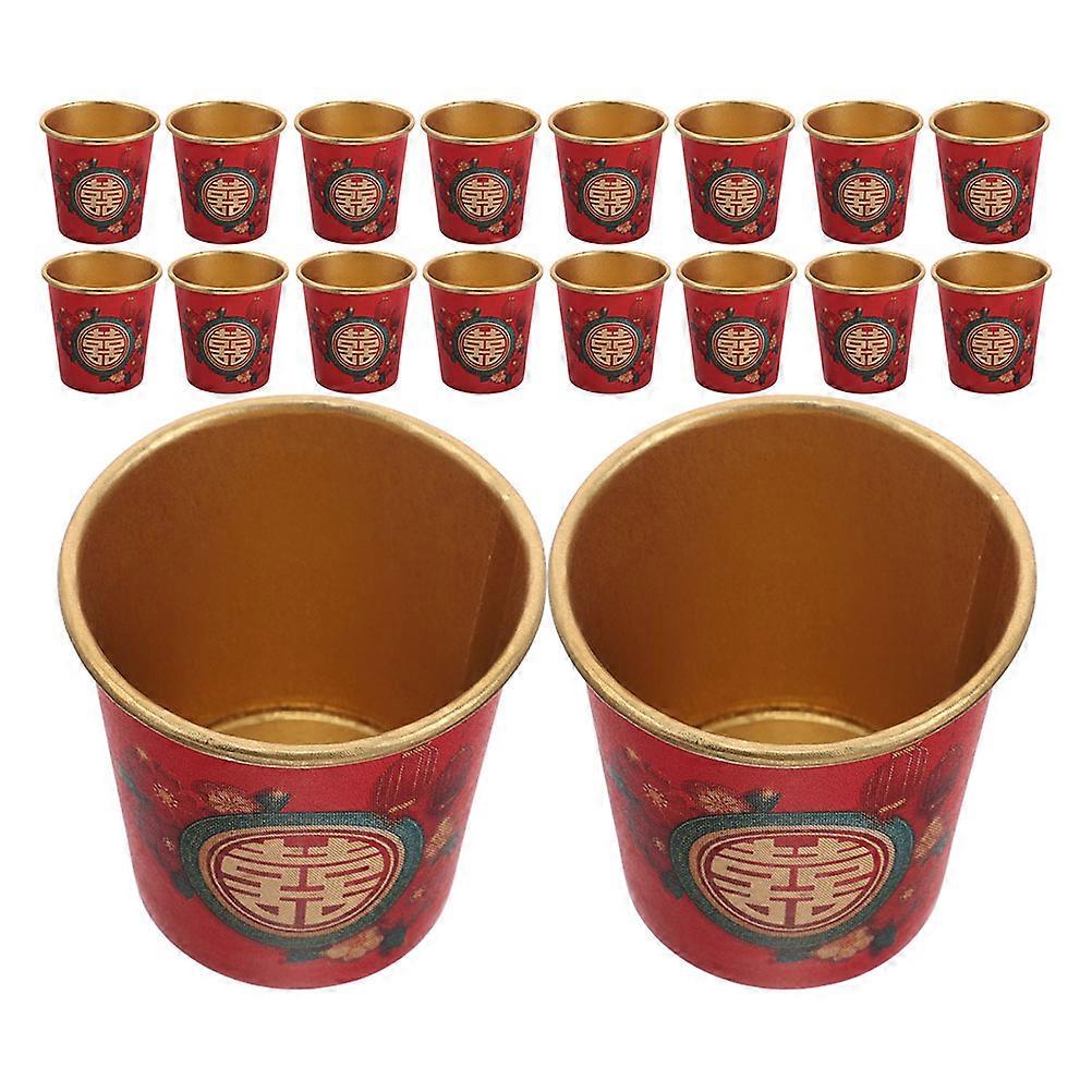 Wedding Paper Cups Red Disposable Small Cups for Party 400Pcs
