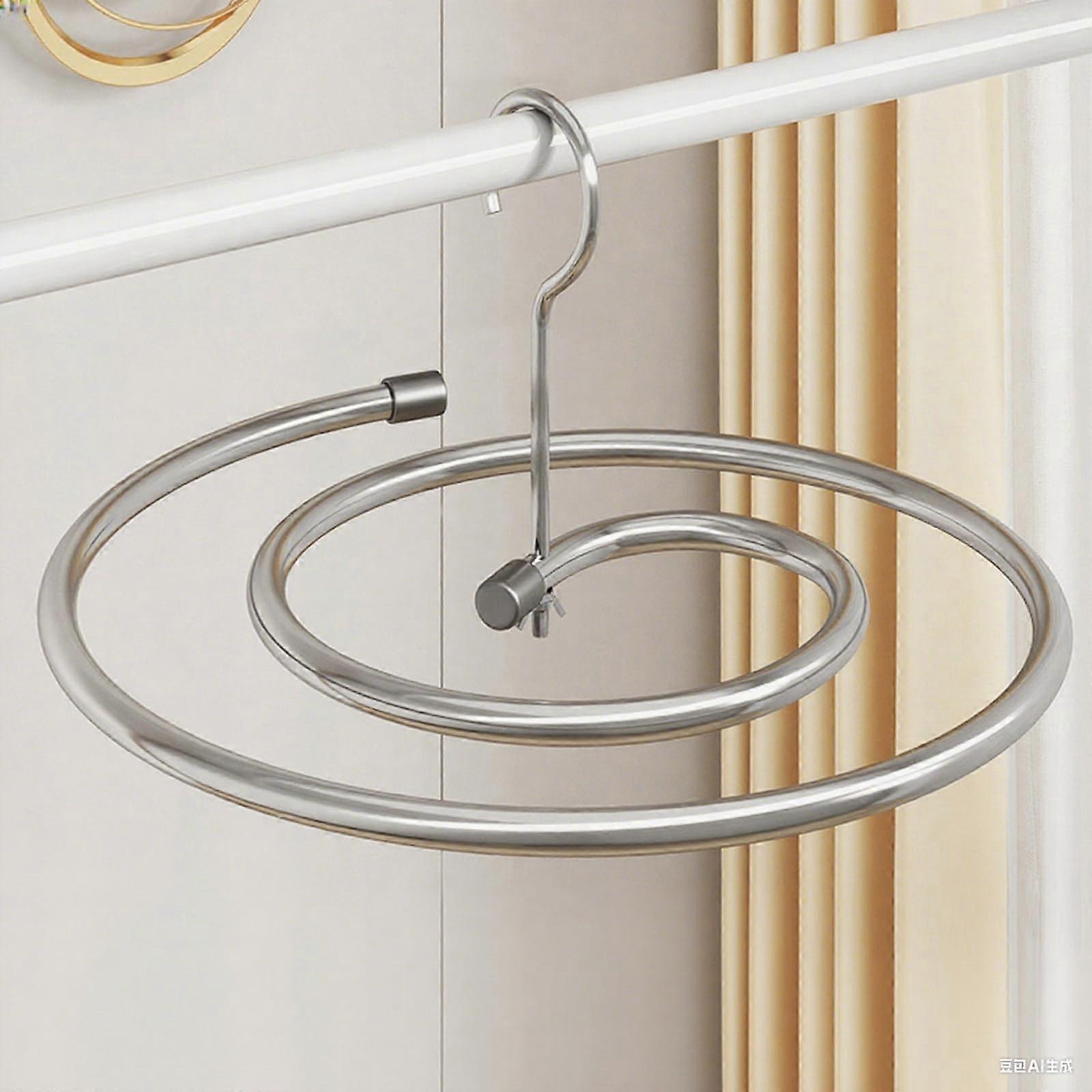 Spiral Quilt Drying Rack Stainless Steel 2 Pack SpaceSaving Hanger for Sheets, Towels, Curtains