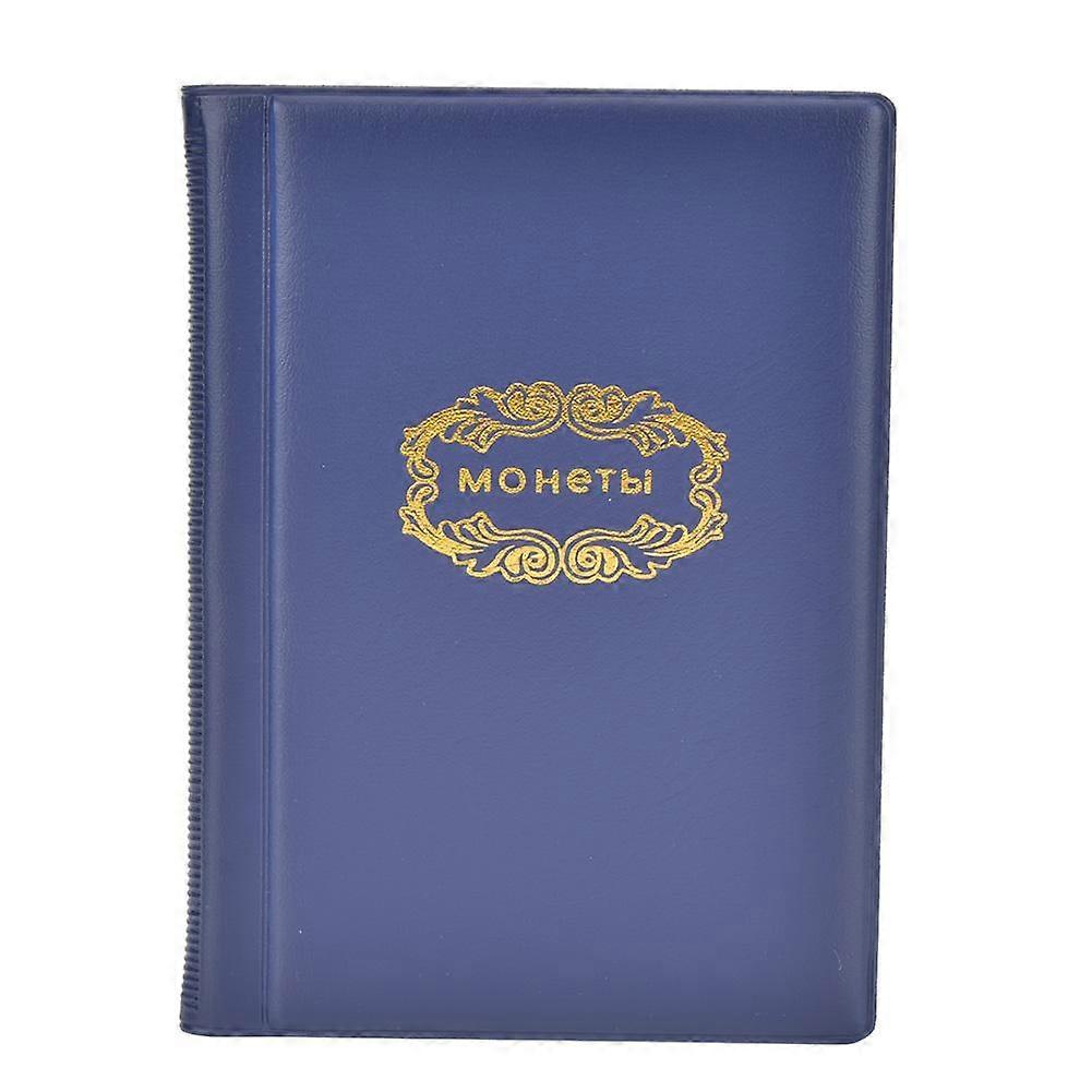 120 Pockets 10 Pages Coin Album Collection Book Mini Size Money Collecting HolderBlue