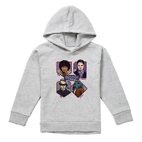 Star Wars: Skeleton Crew Childrens/Kids Badge Heather Pullover Hoodie