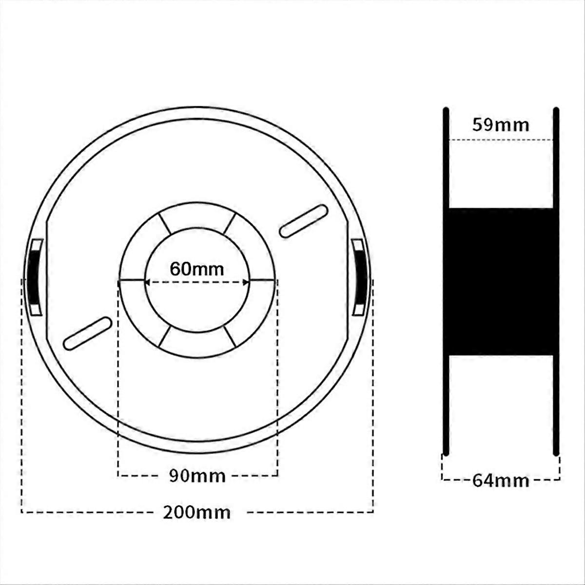 Consommables d'impression 3D PLA 1,75 mm/1 kg, blanc