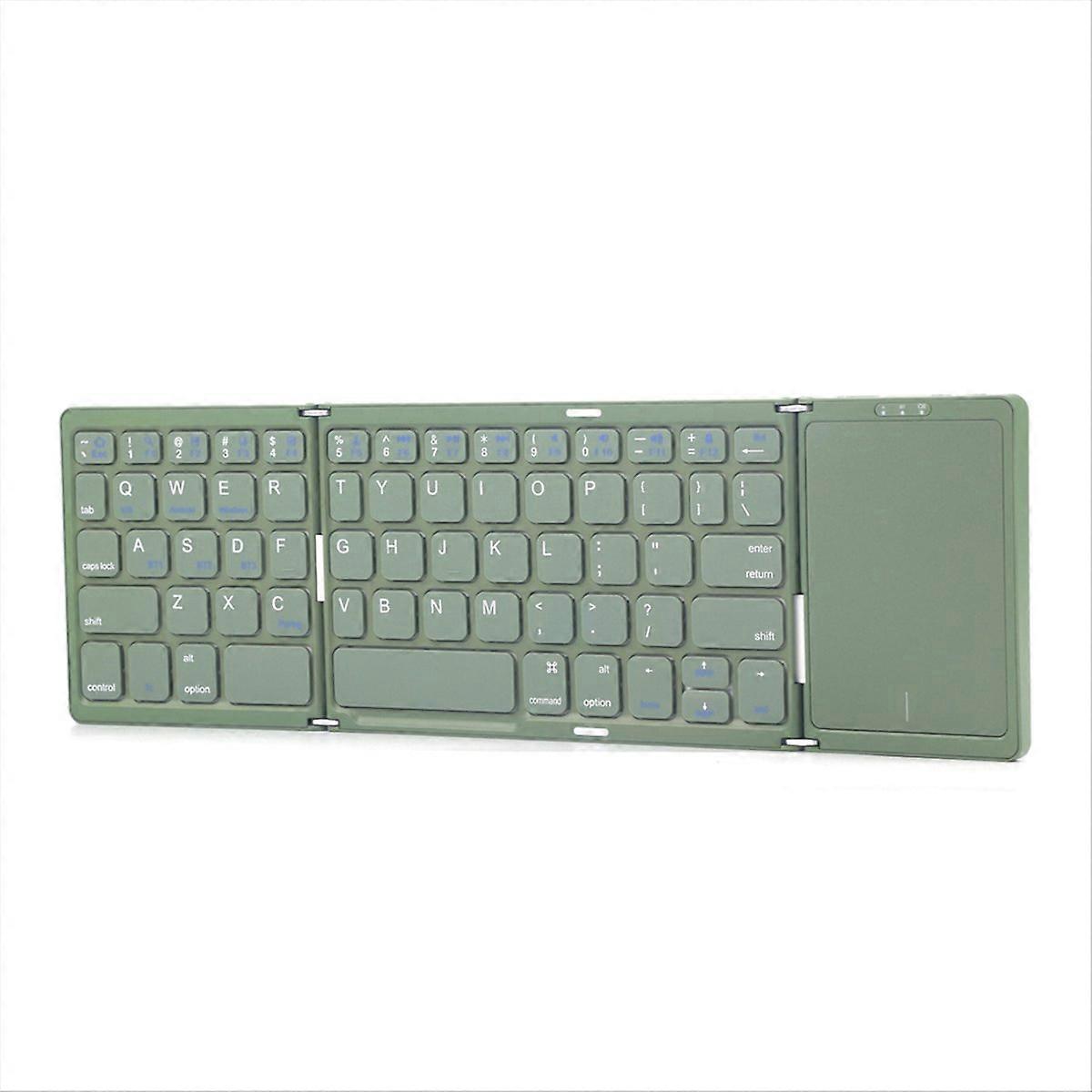 Foldable Bluetooth Keyboard Wireless Keyboard Dark Green