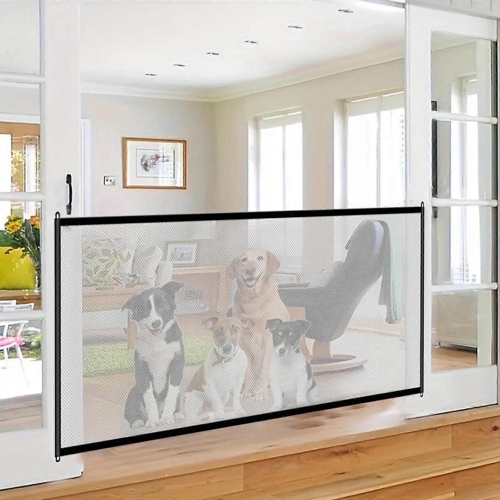 Magic Pet Gate 28.34"x70.86" for House Stairs, Safe Enclosure for Pets to Play & Rest, No-Drill Installation, Pet Door Fence Isolation Net