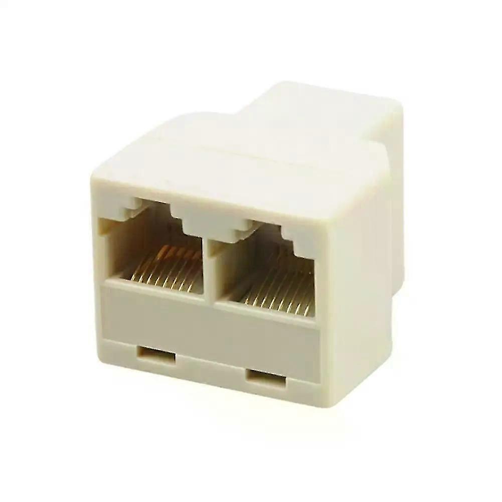 New RJ45 Splitter Connector 1 to 2 Way Dual Female Cat6/5/5e RJ45 Lan Ethernet Network Splitter Adapter Extender Plug Coupler