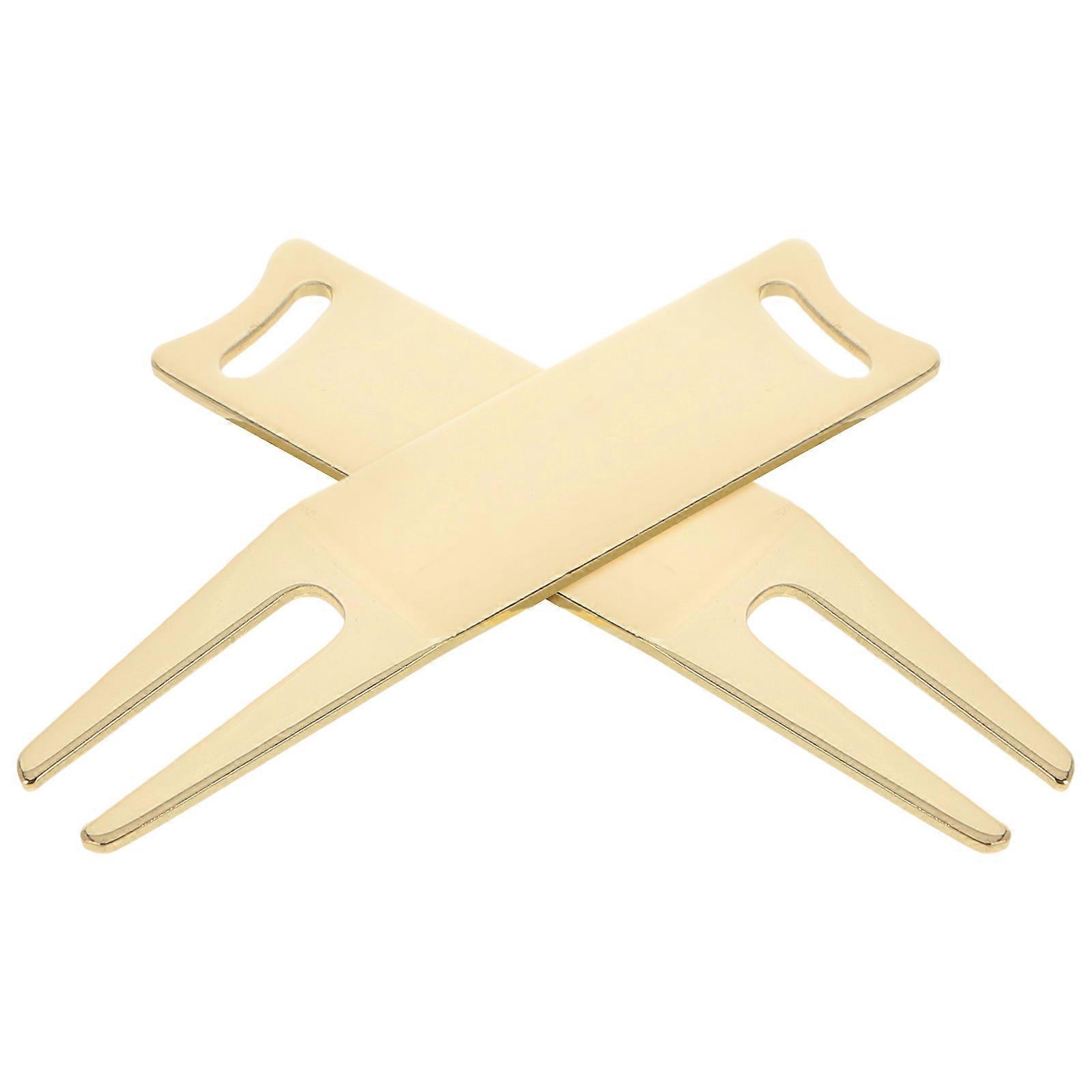 Golf Ball Marker Tool Iron Material Fine Craftsmanship Golf Course Use 2Pcs