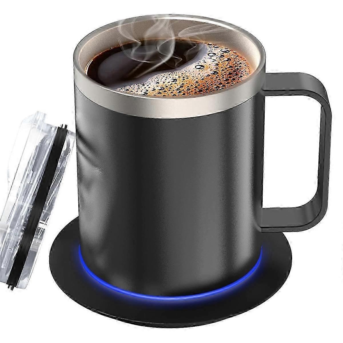 Double Layer Self-Heating Coffee Cup 304 Stainless Steel Beverage Heater