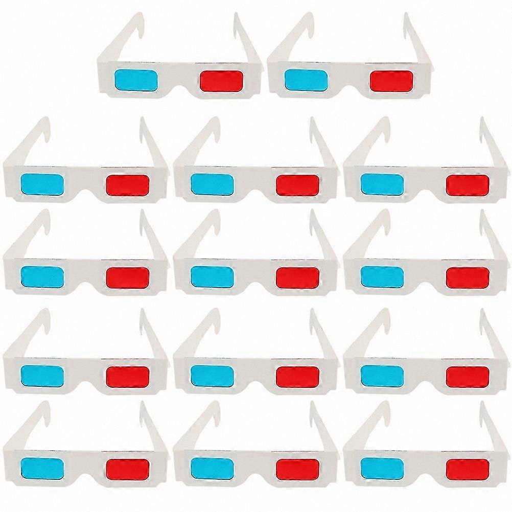 60 Pack Anaglyph 3D Glasses with Red & Blue Lenses for Enhanced Viewing Experience