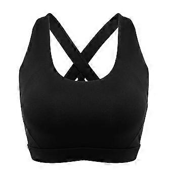Women's Sports Bra Criss-Cross Back Padded Push Up Removable Cups Yoga Bras Hot