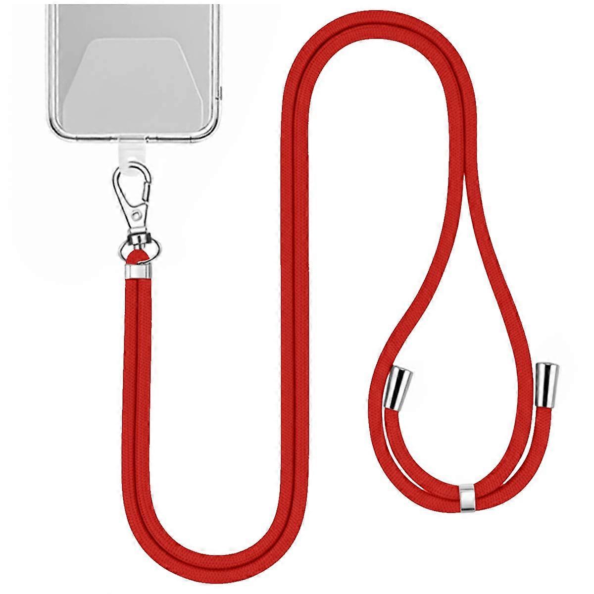 150cm Nylon Neck Strap for Smartphone with Universal Mount, Red