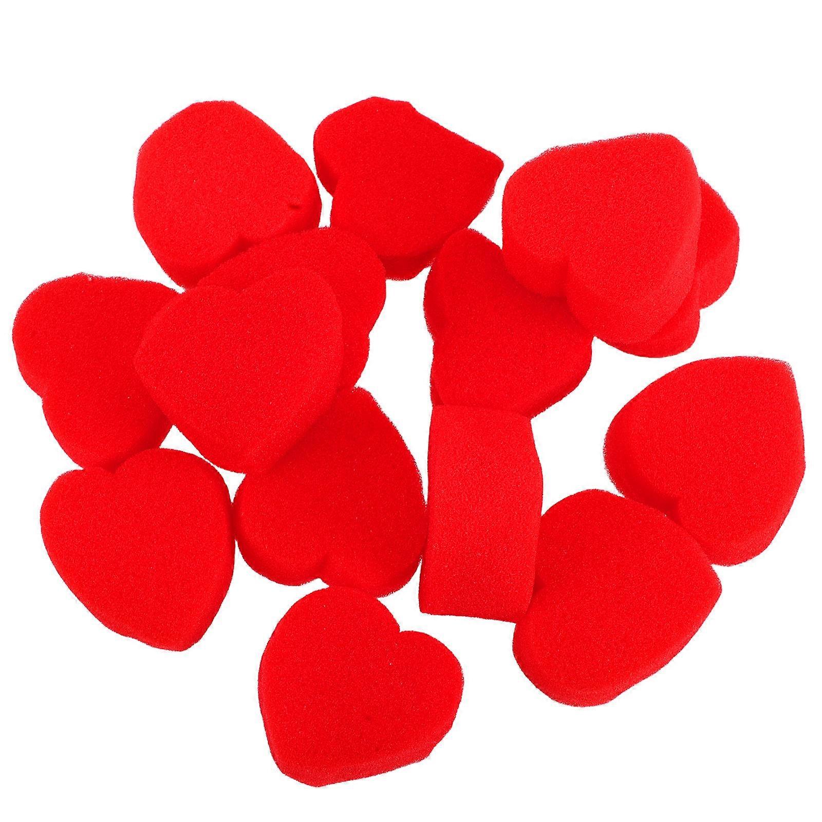 Small Red Heart Sponge Illusion Props for Close-Up Performance 20Pairs