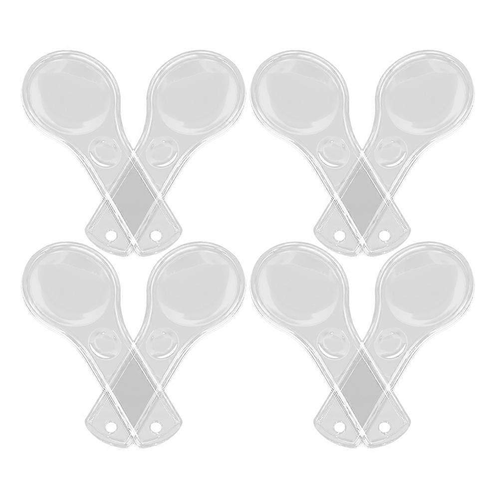 Mini Handheld Magnifying Glass for Magnifying 8Pcs Clear Portable Scientific Tool