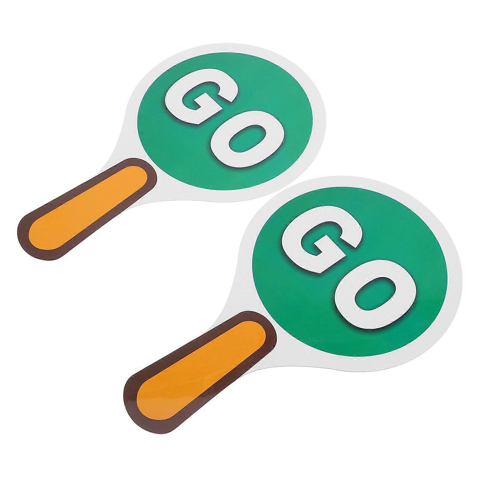 Waterproof Handheld Sign for Traffic Control 6Pcs