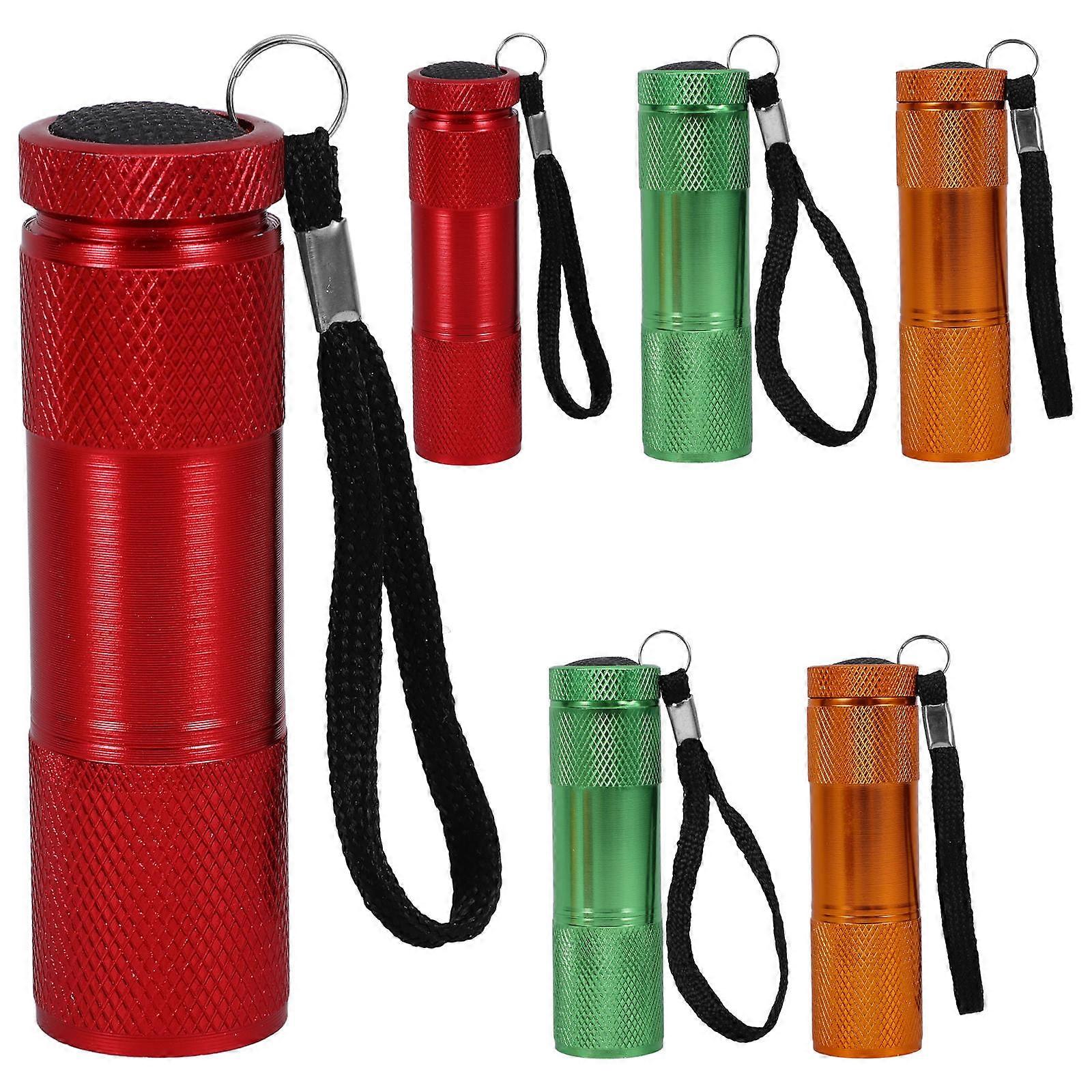 LED Mini Flashlight Outdoor Flashlight for Lighting 6Pcs Aluminium Alloy