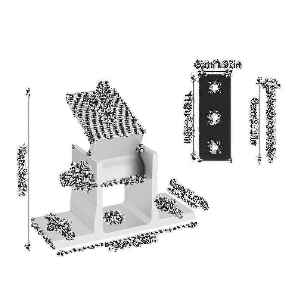 4sets Solar Panel Brackets, 15-30 Adjustable Pv Module Brackets, Solar Mountings, Flat Roof, Mount
