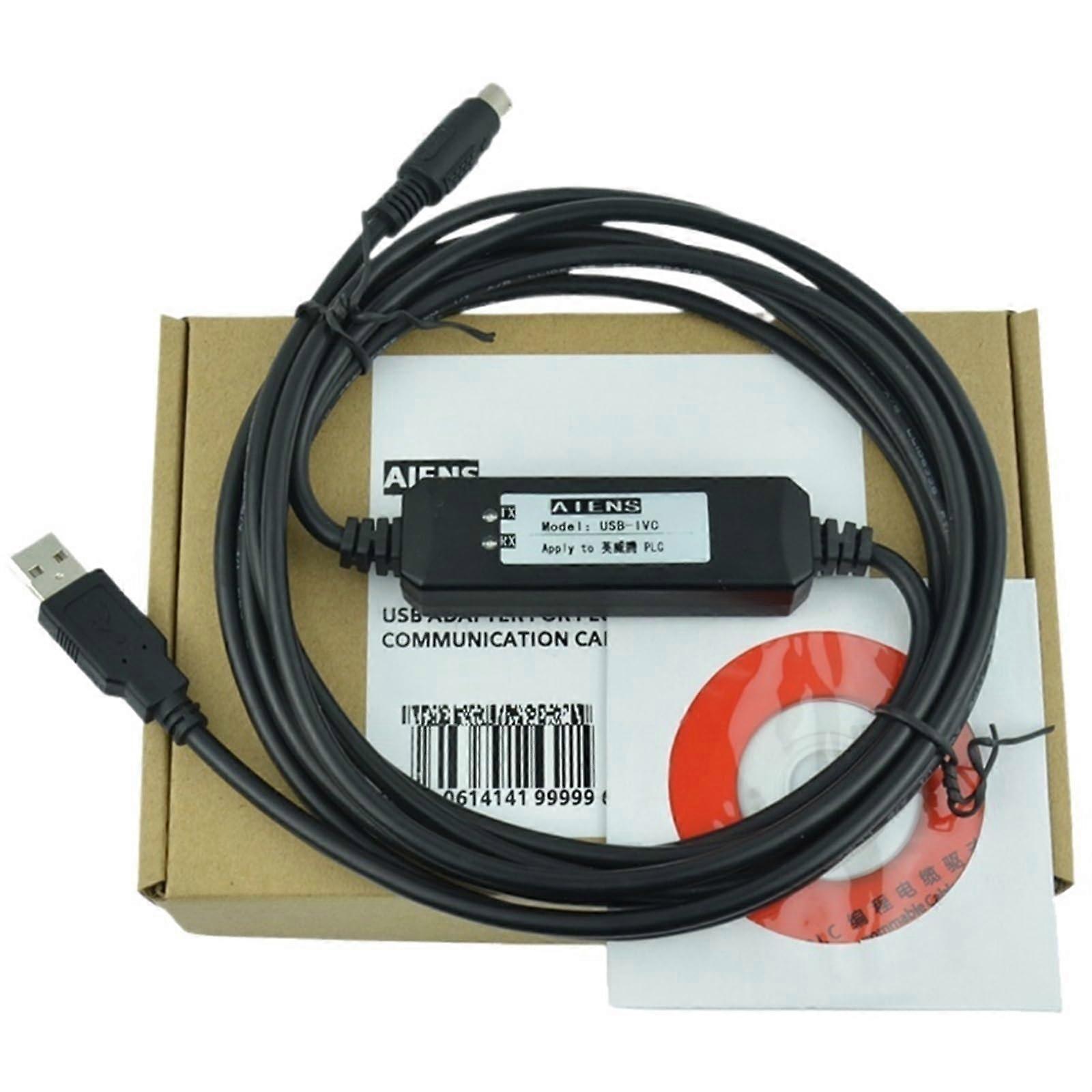 USB PLC Programming Cable for IVC1 IVC2 Series with Stable Data Transfer and Wide Compatibility