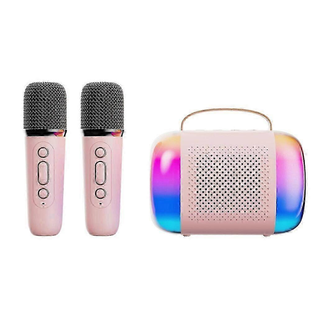 Portable Karaoke Machine with Bluetooth and 2 Wireless Microphones