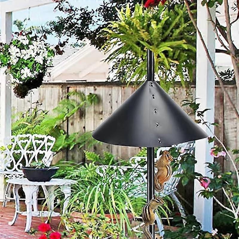 Squirrel Baffle 14in WeatherResistant Wrap Around Guard for Squirrel Proof Bird Feeders