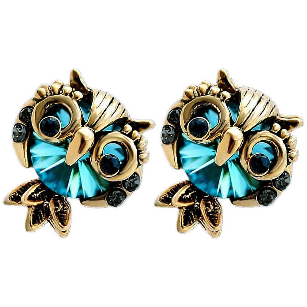 Owl Earrings Stud Unique Alloy Design for Decoration 1Pair