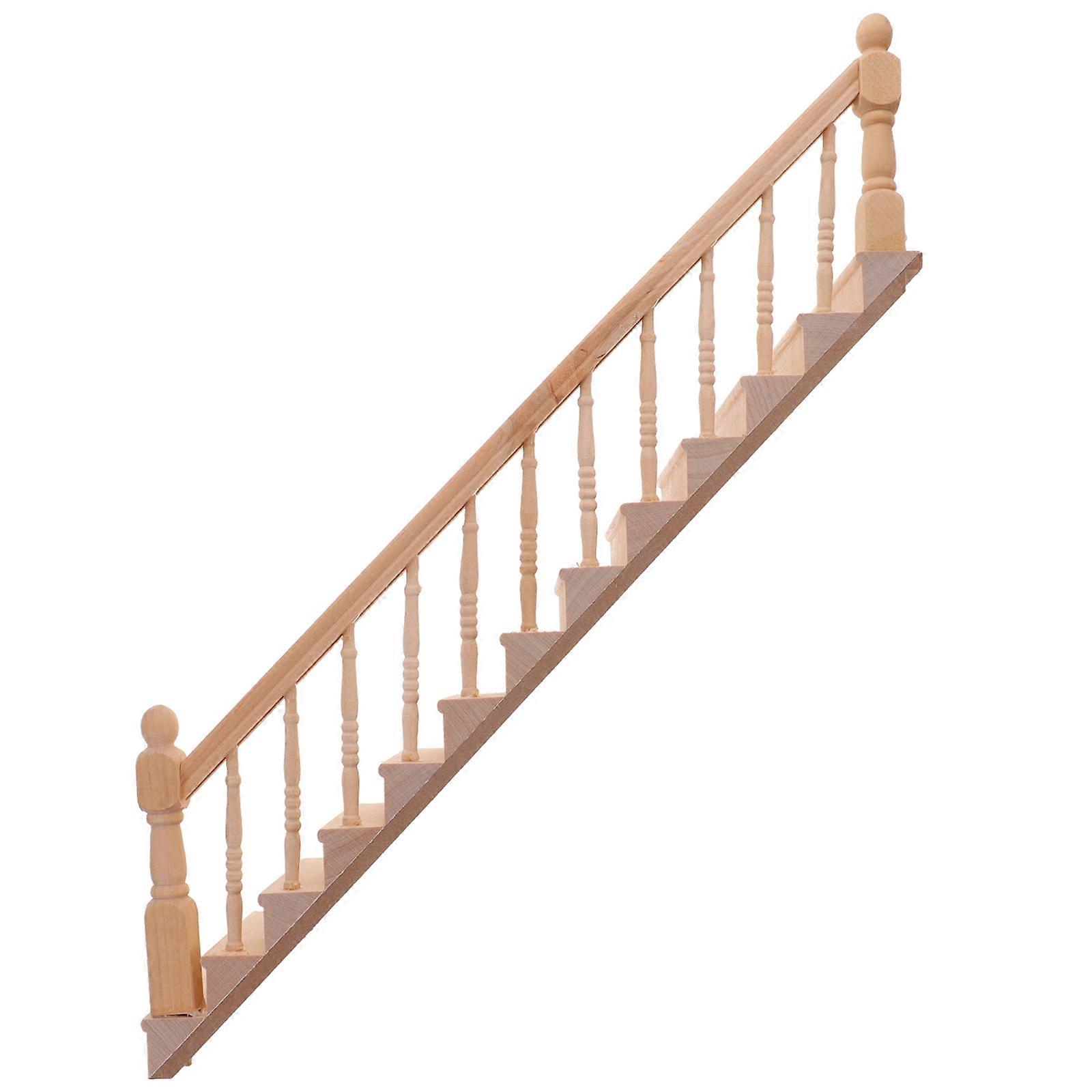 Miniature Decor Staircase for Decoration Right Handrail