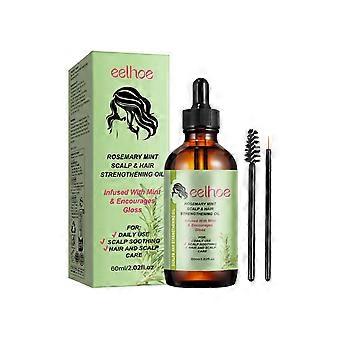 Rosemary Mint Hair Oil for Hair Growth and Scalp Strengthening, Nourishing Shine, 2 Fl Oz