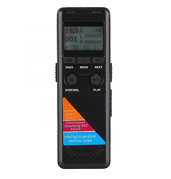 Mini Recorder, Support Mp3 Playback, Suitable For Conference Classroom Interviews-16gb(black)