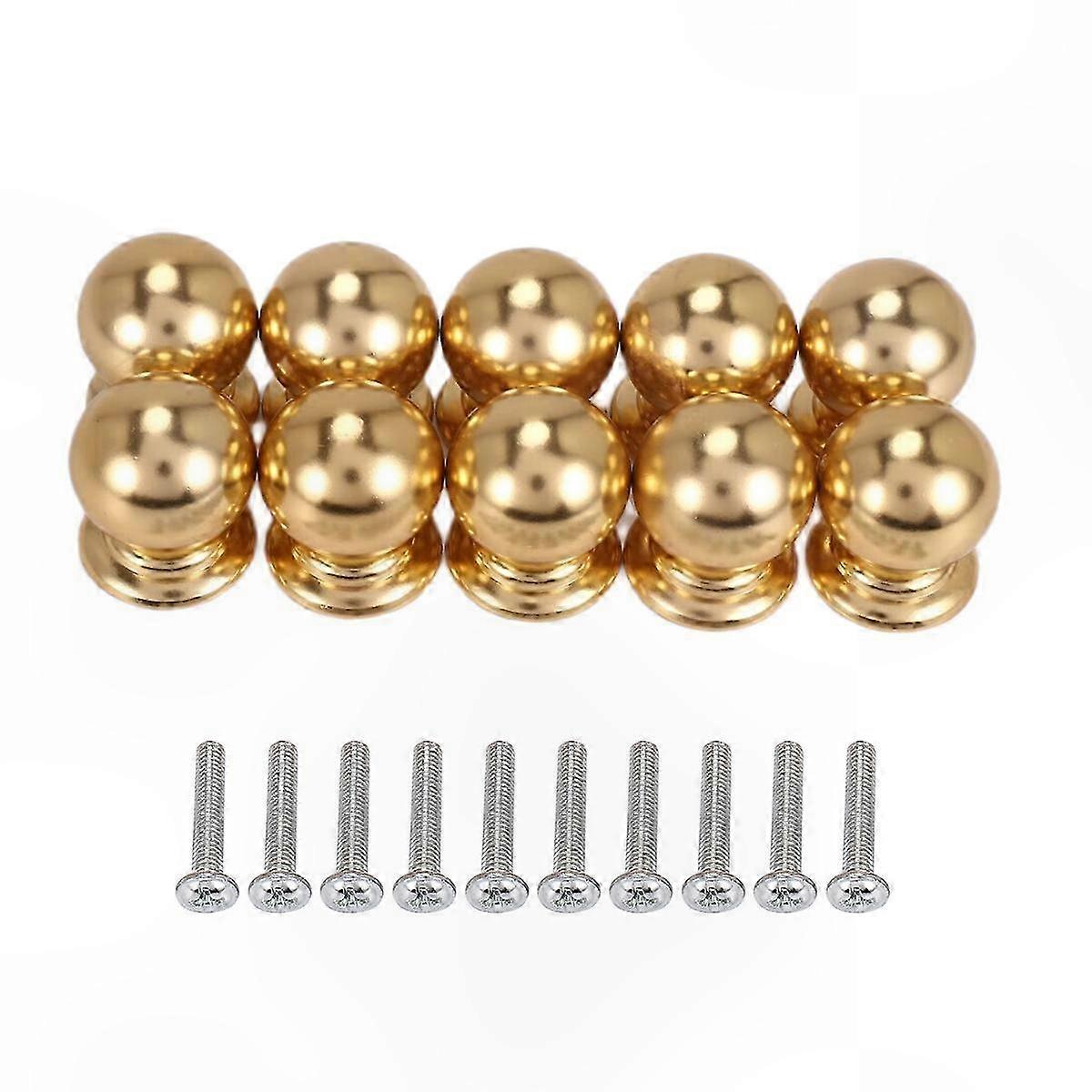 10 Pack Round Ball Knobs for Cabinets and Dressers, Modern Bathroom Hardware