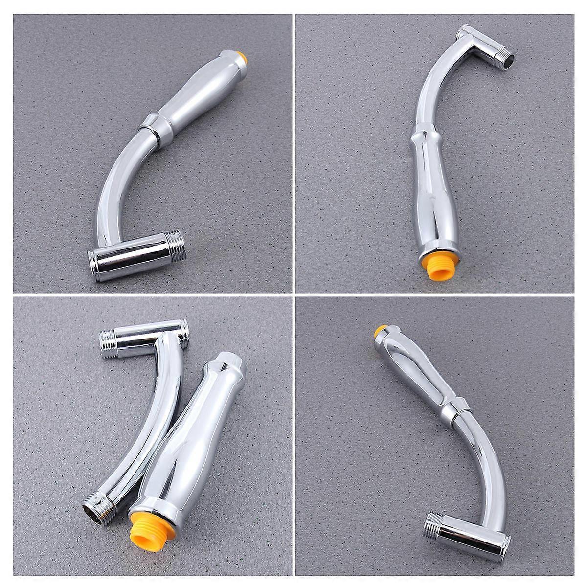 Silver Shower Arm Extension Rainfall Shower Extension Arm for Showering Use