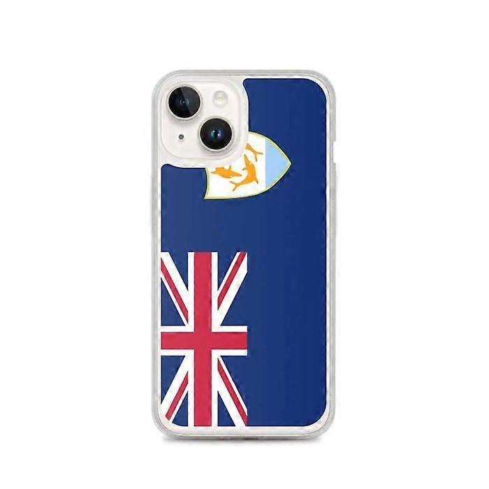 Phone Case – Anguilla Flag – Compatible with iPhone 14 – Soft Case – Durable and Shockproof - Silicone - Pixelforma