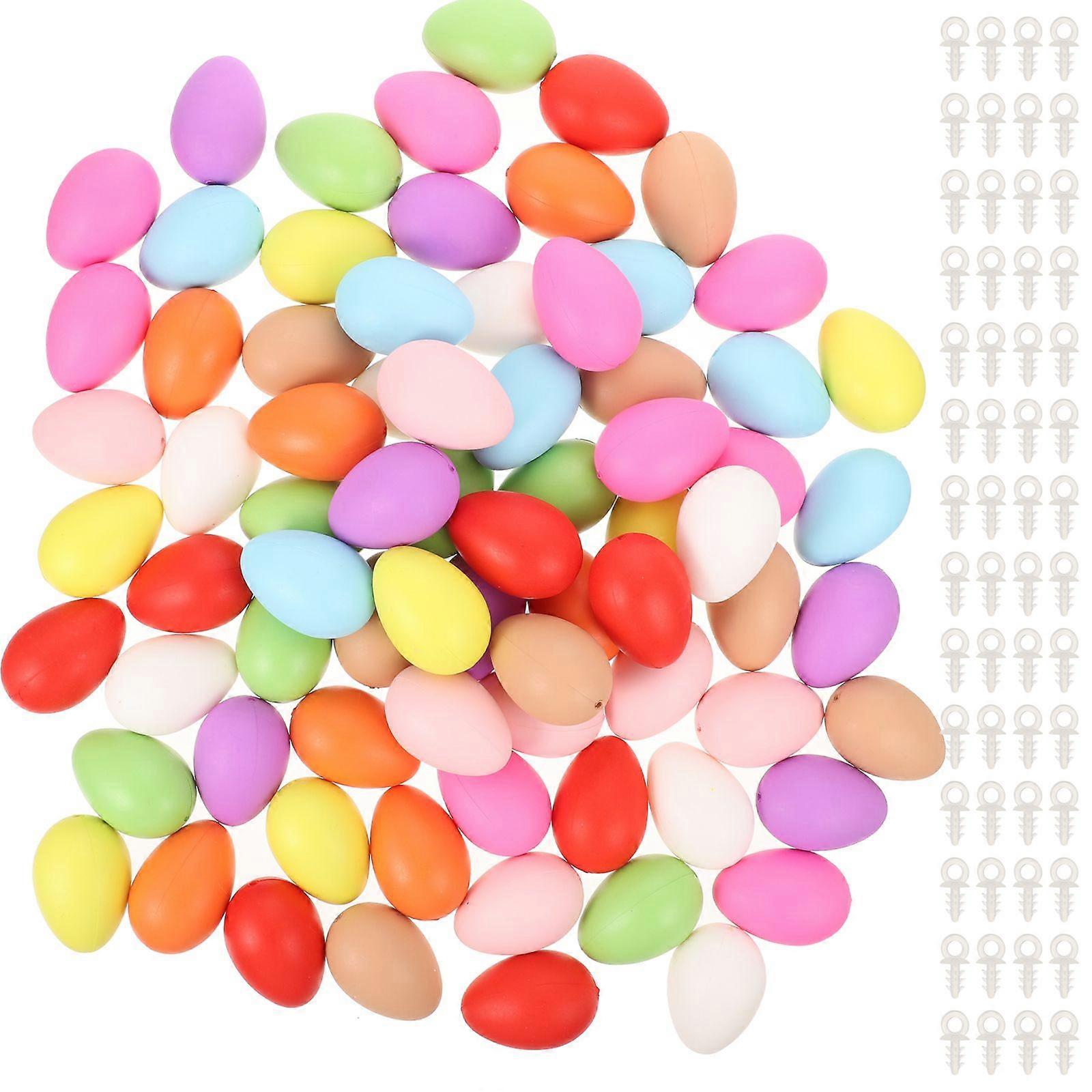 100pcs Ostern Kinder DIY Eier unfertige Eier unbemalte Simulation Eier Basteln