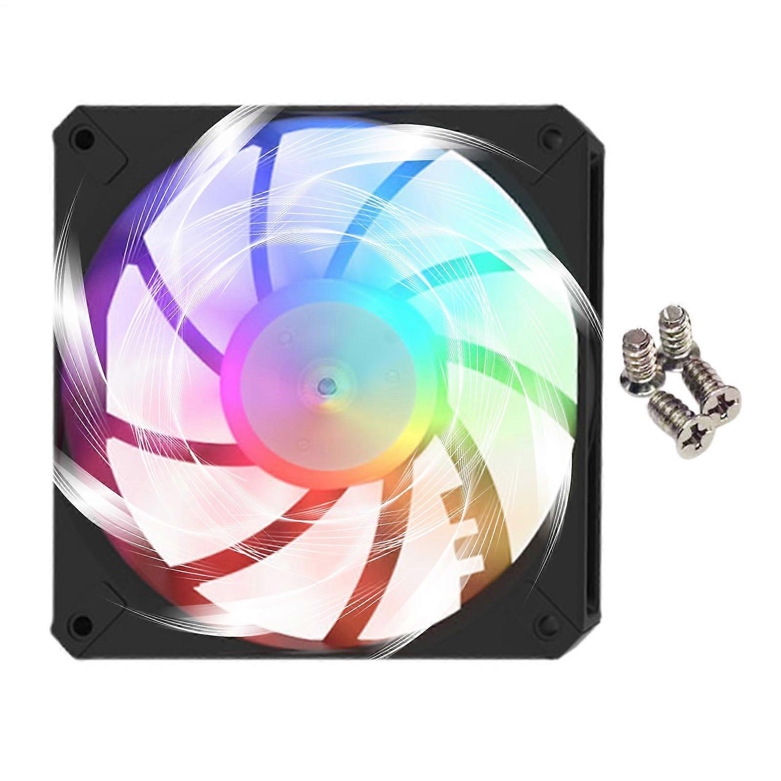 RGB PC Case Fan Kit with Adjustable Speed, Silent Cooling CPU Cooler and Immersive Lighting