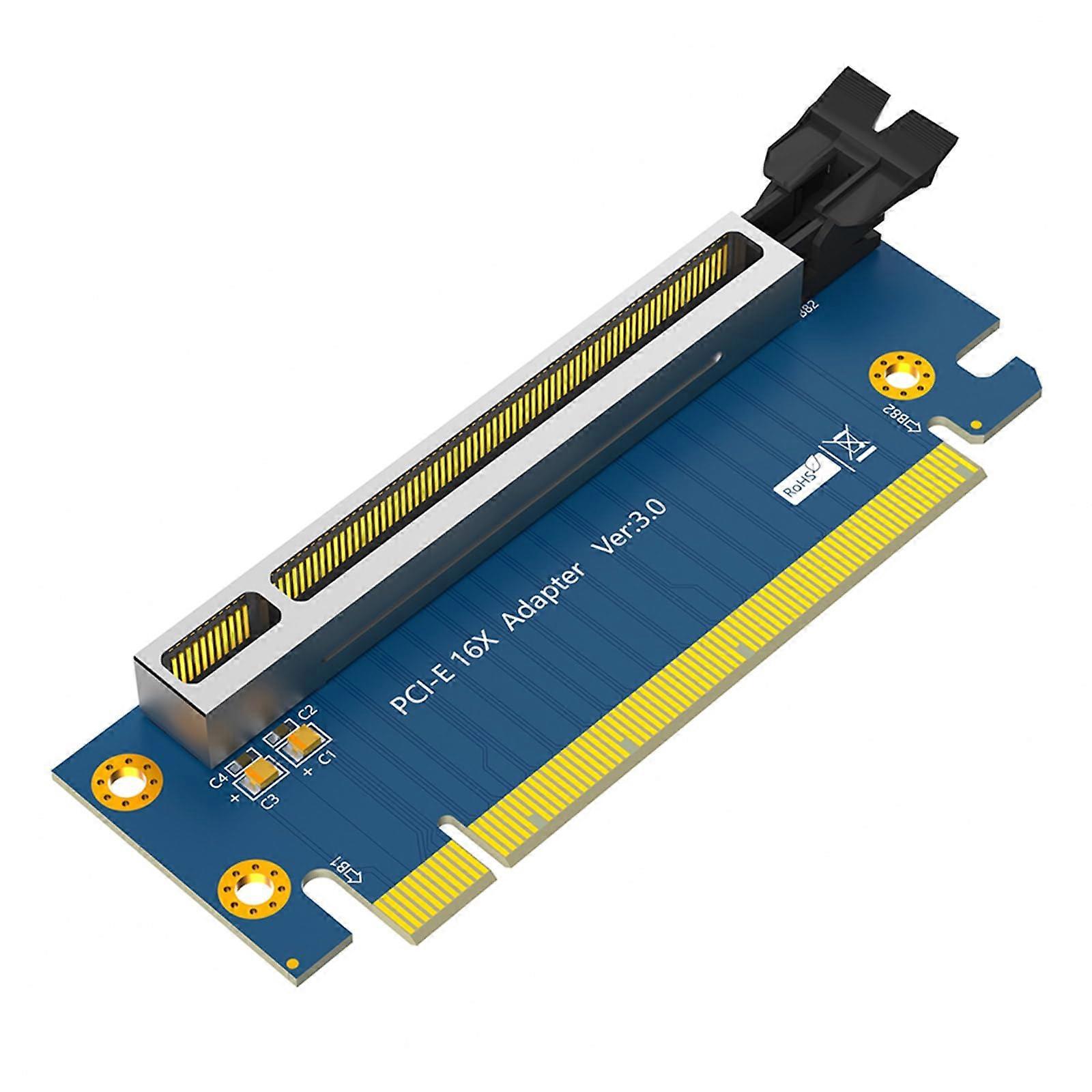 PCIe 16x Riser Card 90 Degree Right Angle Adapter for 1U Server with FullSize Card Support
