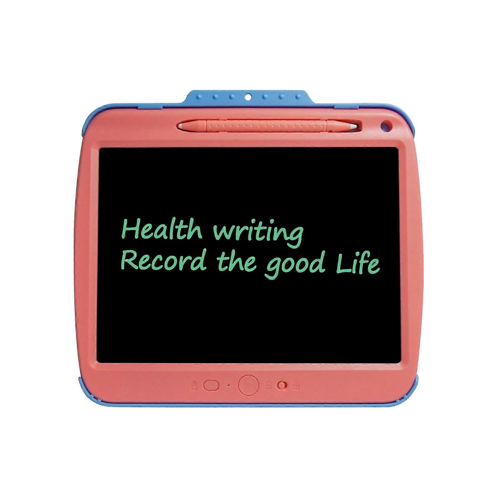 9 Inch Charging LCD Copy Writing Panel Transparent Electronic Writing Board, Specification: Monochrome Lines (Pink)