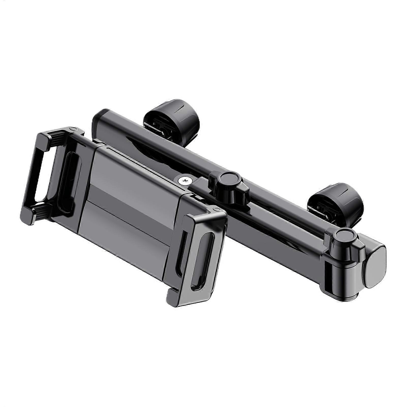 Car Headrest Tablet Holder with Adjustable Viewing Angle, Foldable Back Seat Mount for Travel