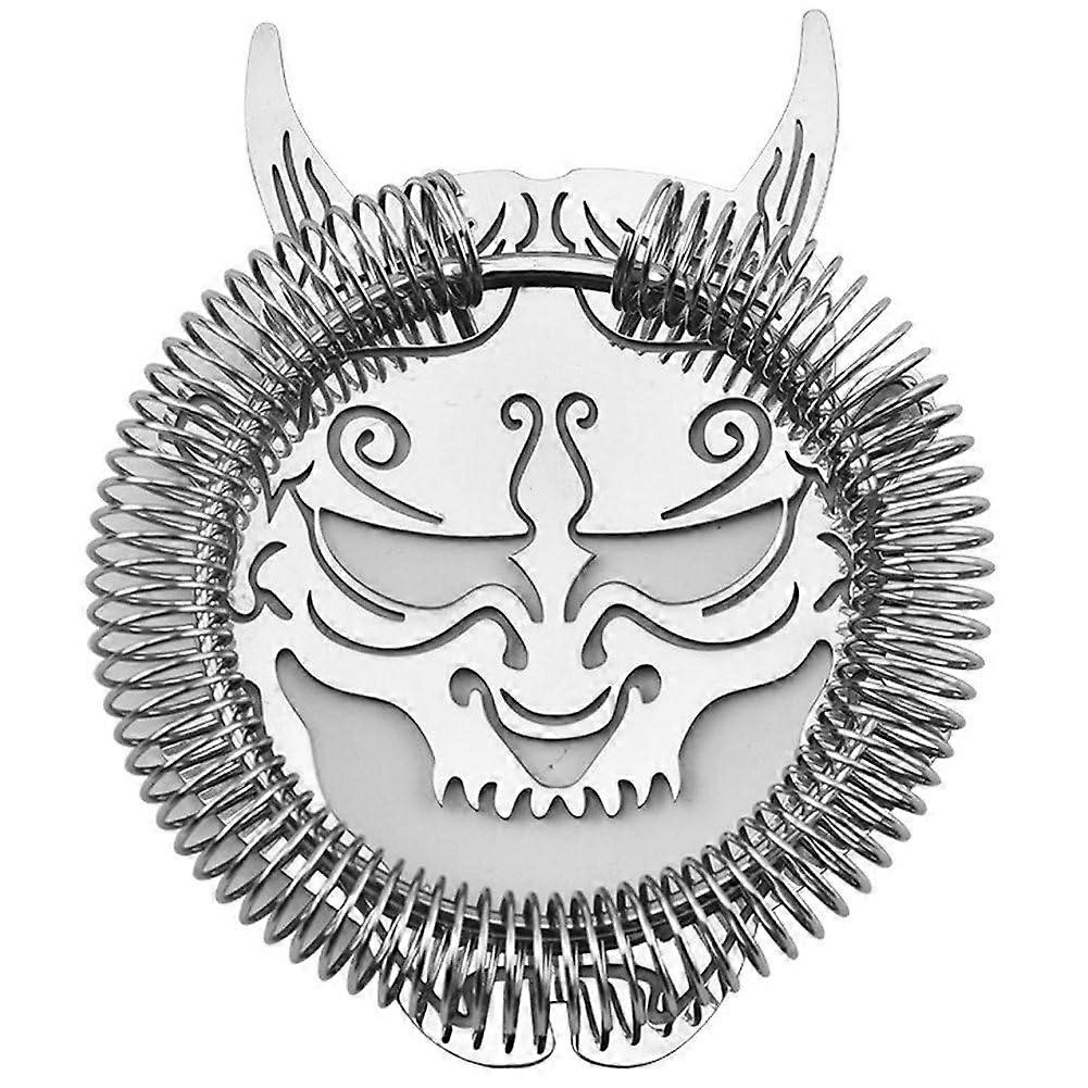 Stainless Steel Hawthorne Cocktail Strainer with SpringLoaded Filter and Compact Handle Design