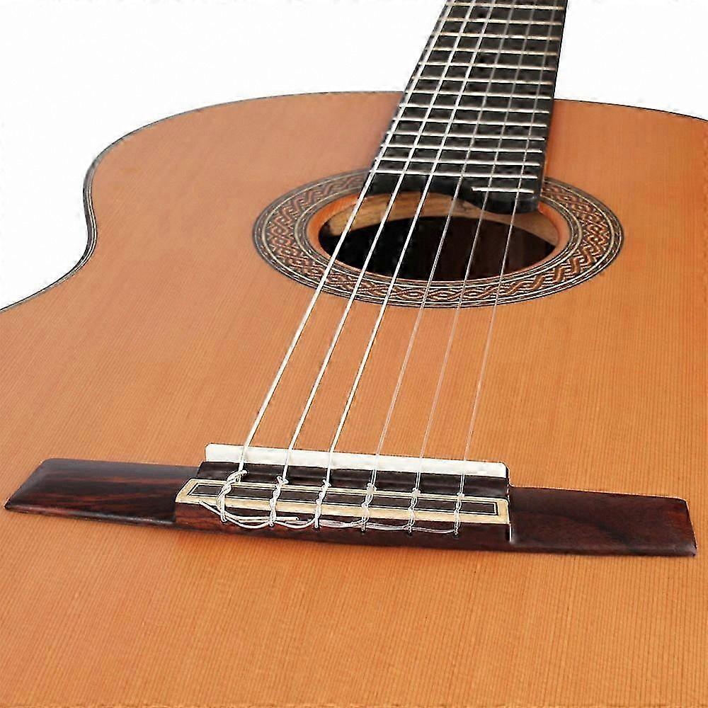 Classical Guitar Strings Nylon Silver Plated Copper Wound, 6-Piece Set (.028-.043)