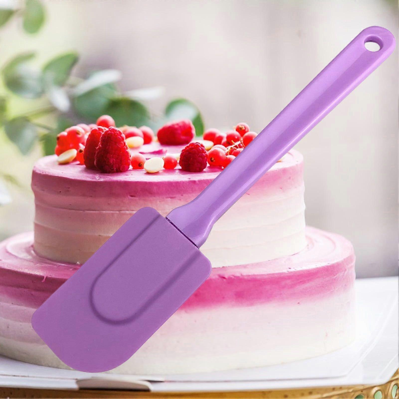 Baking Spatula Arc Heat Resistant Silicone Portable Multi-purpose Cream Scraper