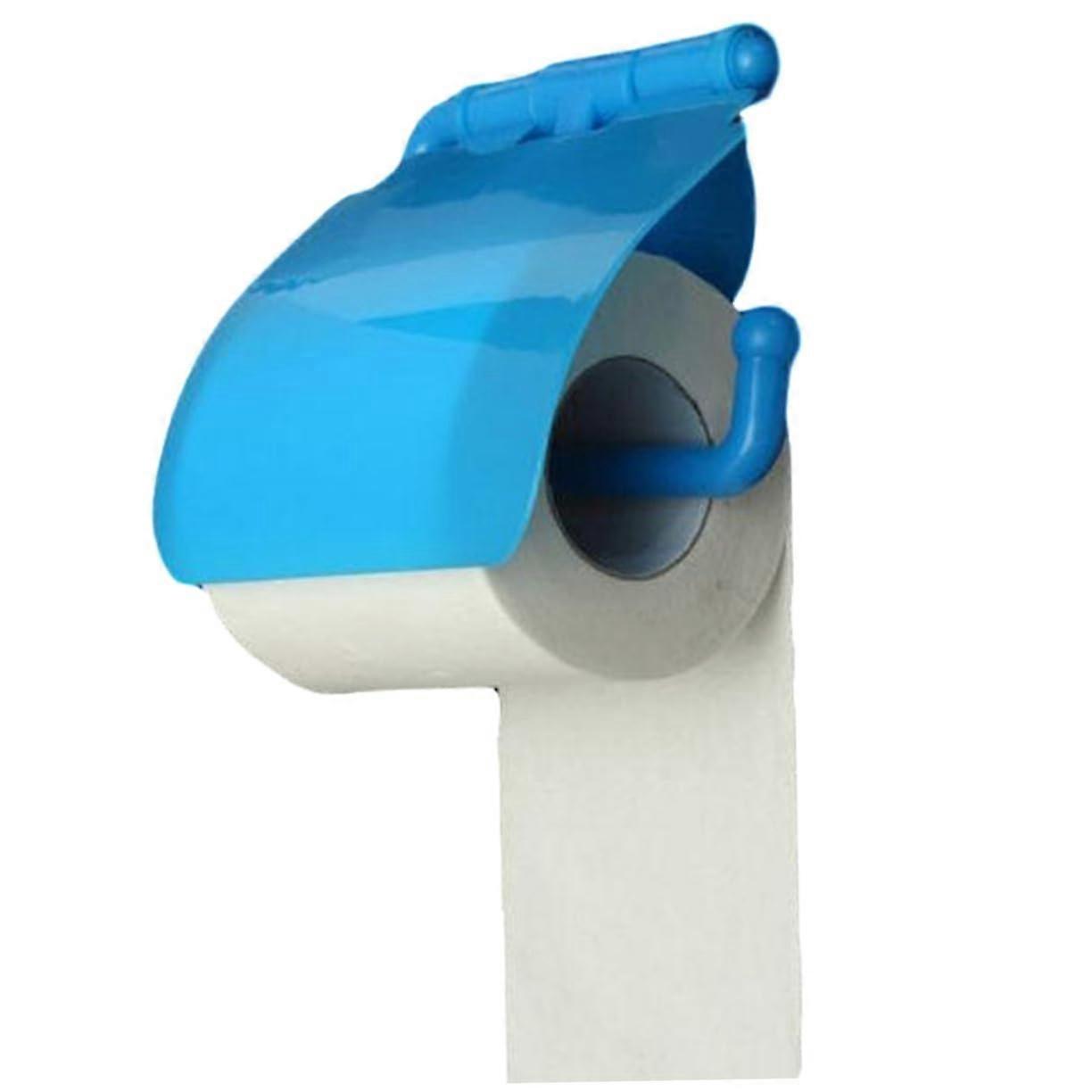 Bathroom Suction Cup Holder with Waterproof Roll Cover, NoDrill Wall Mounted Tissue Storage