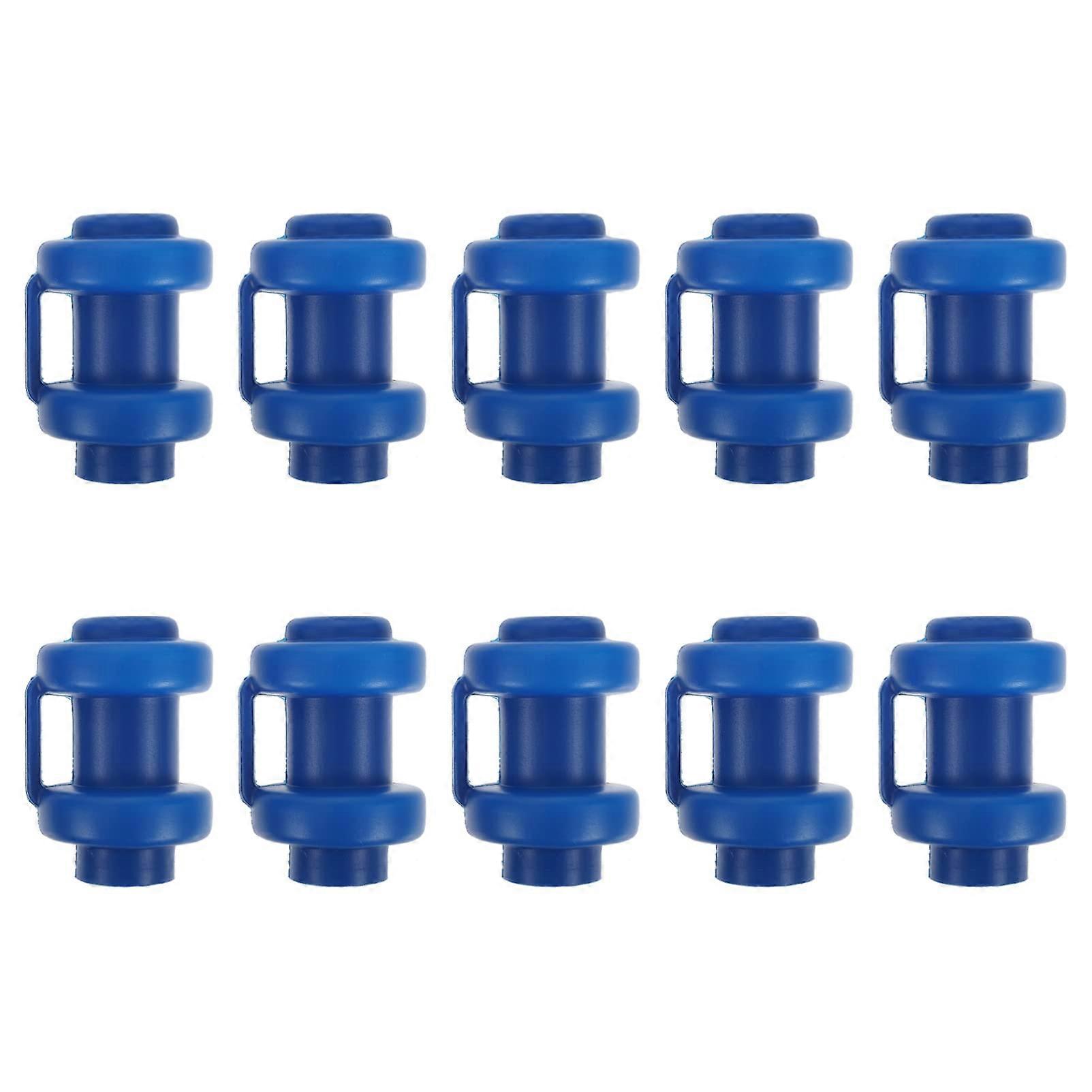 10pcs Plastic Trampoline Pole Caps for Safety Net, Replacement Enclosure Covers, Easy Install