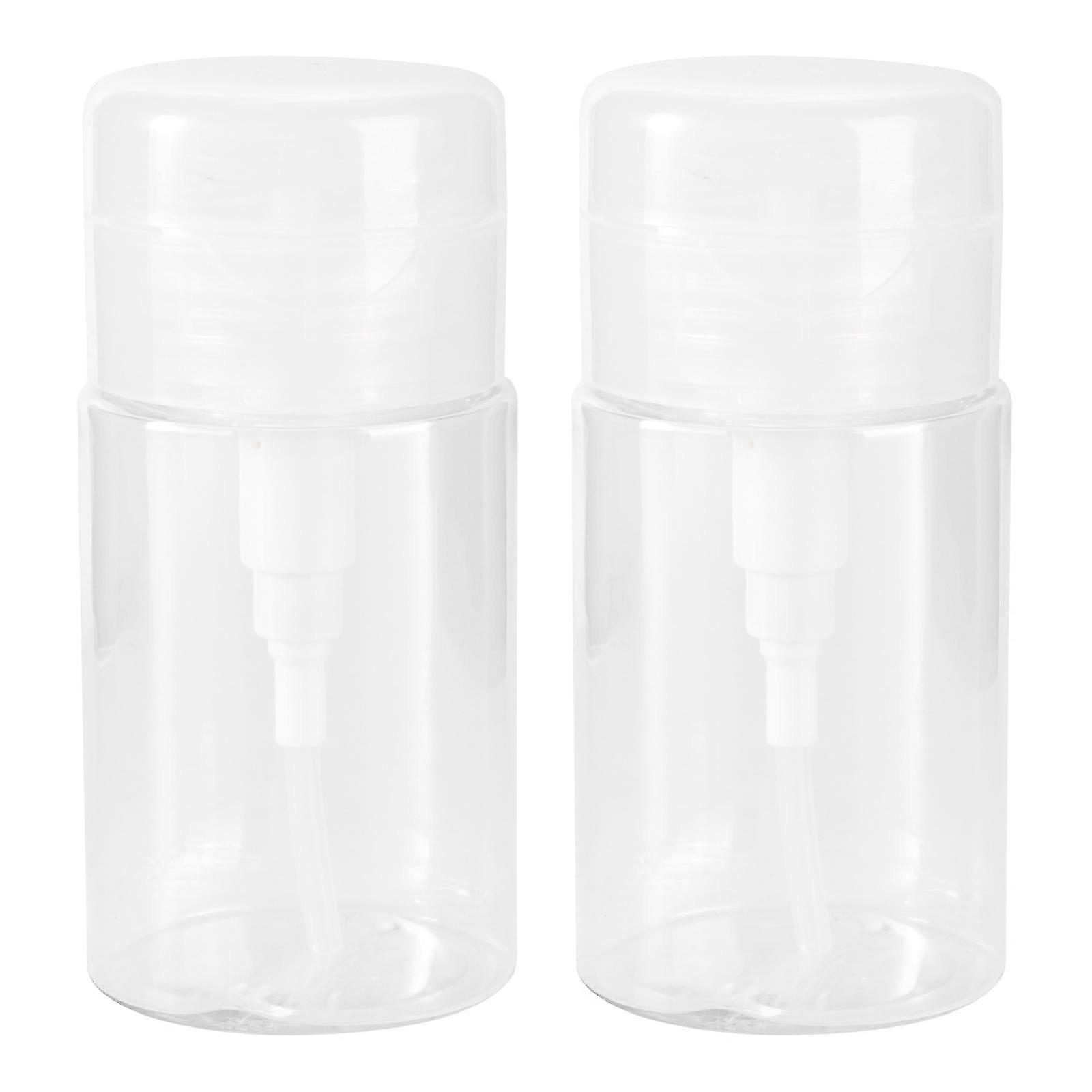 Travel Toner Bottle Empty Storage Container for Travel Use 2Pcs White Set