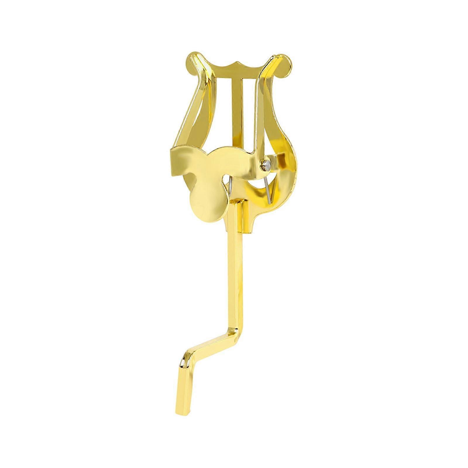 Marching Band Lyre with Secure Clamp and Stable Reading Surface for Brass Instruments