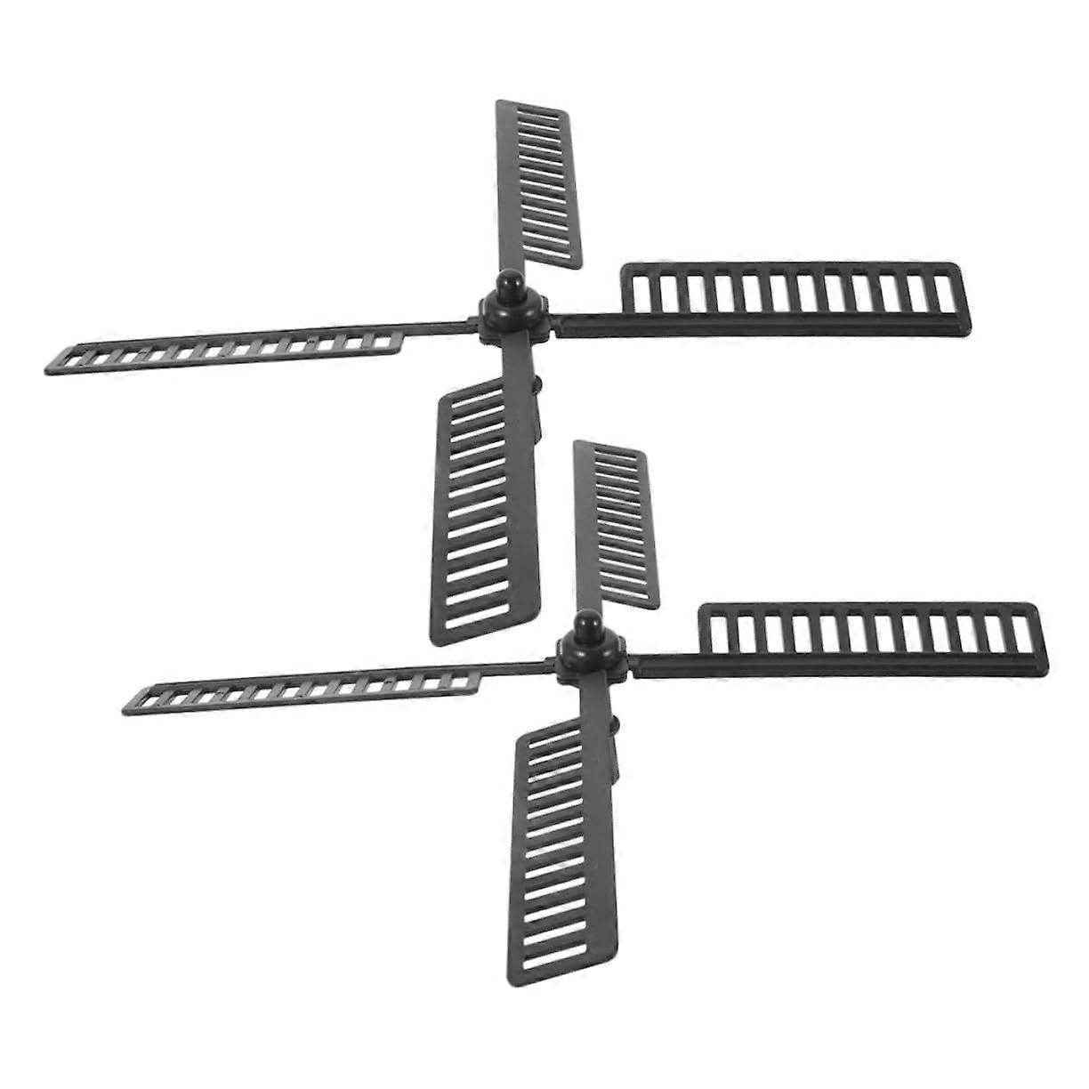 2pcs Solar Powered Garden Windmill Waterproof Plastic Replacement Blades for Yard and Patio Decor